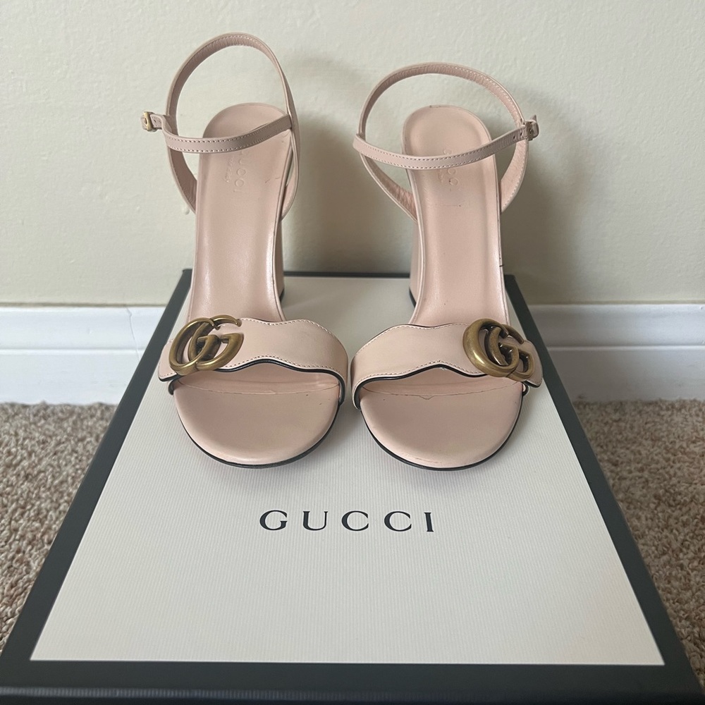 Gucci marmont heels - Skin Rose